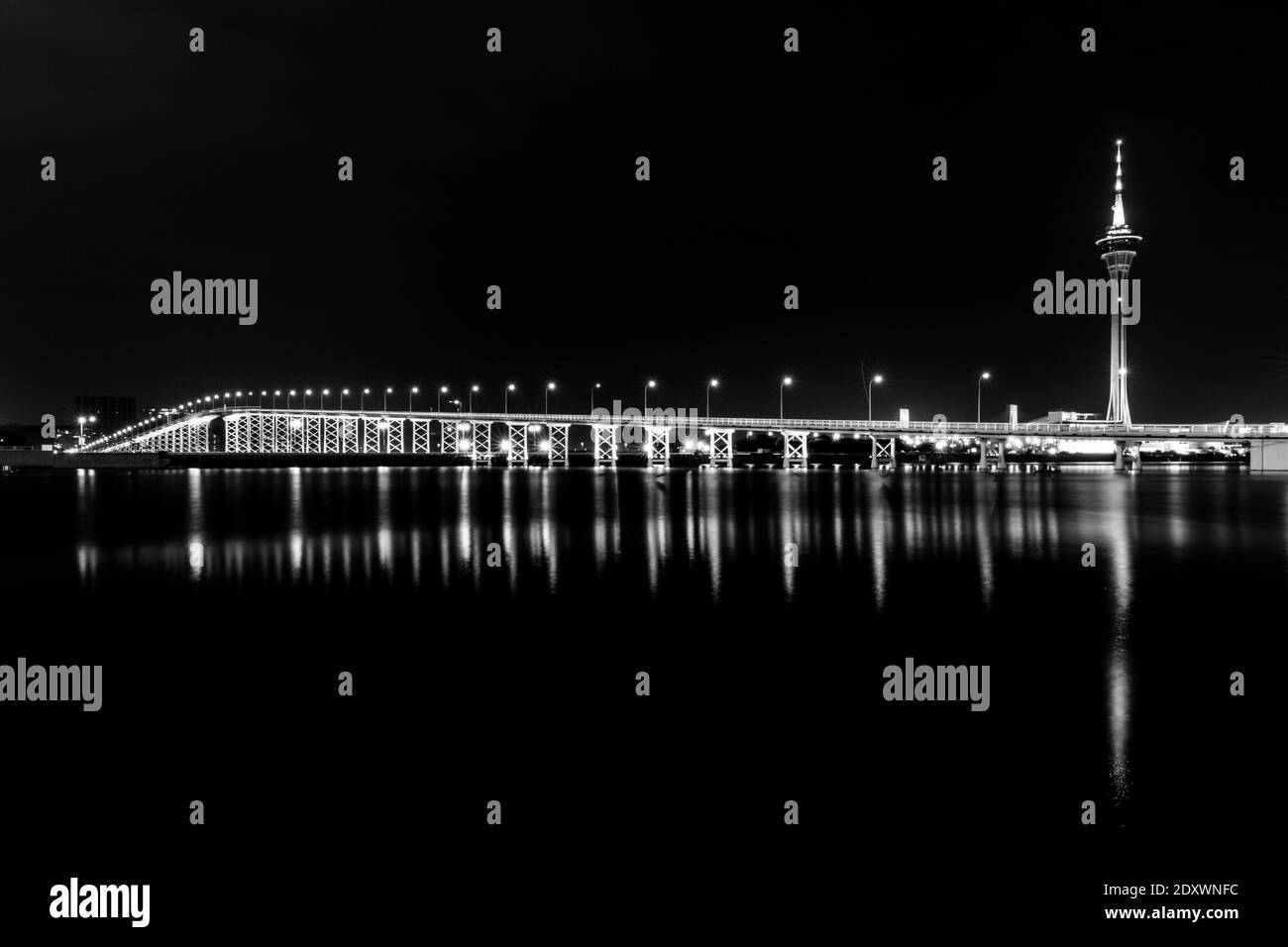 Governador Nobre de Carvalho Brücke, Macao Stockfoto