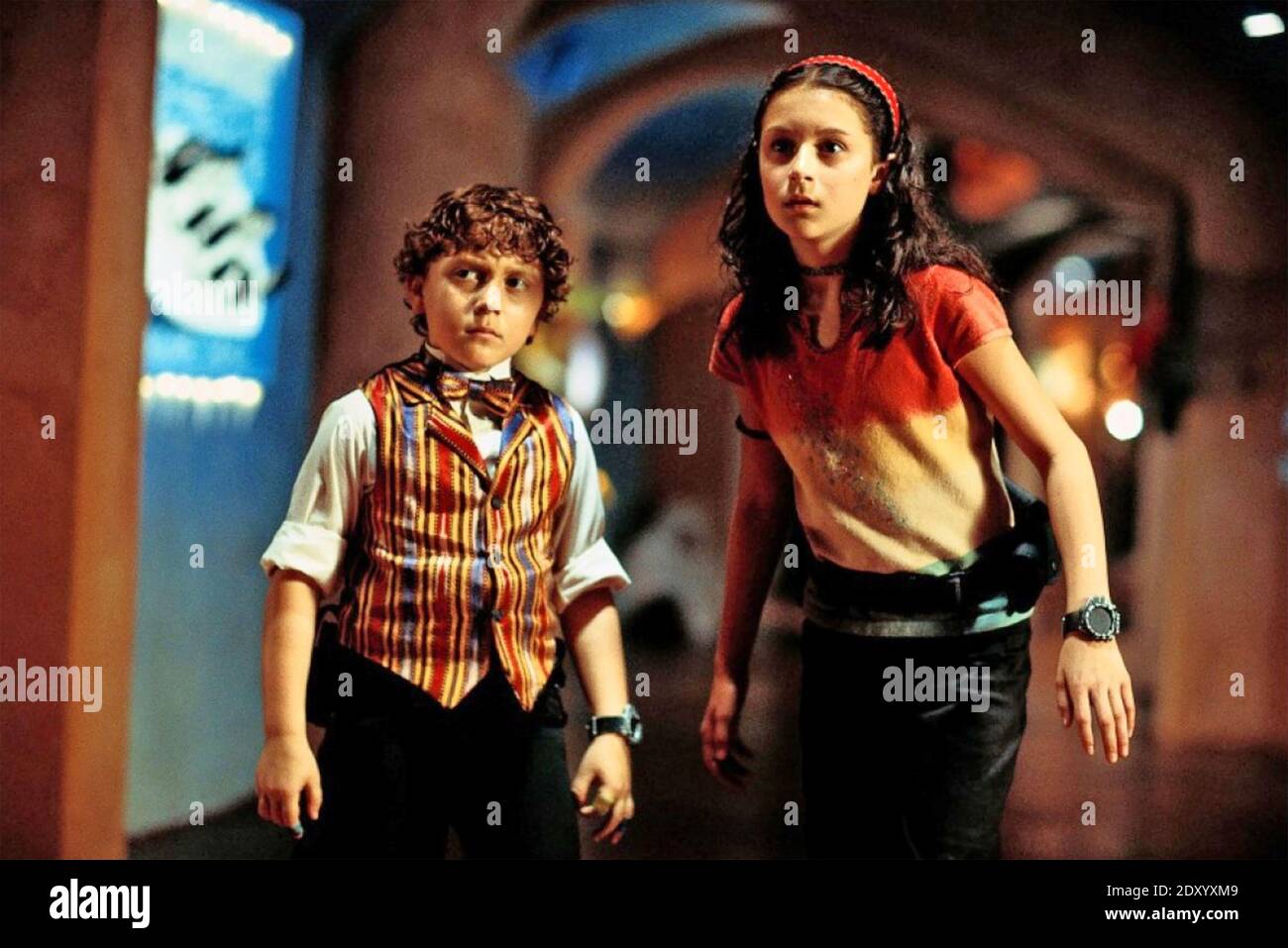 SPY KIDS 2001 Troublemaker Studios Produktion mit Daryl Sabara und Alexa Vega Stockfoto