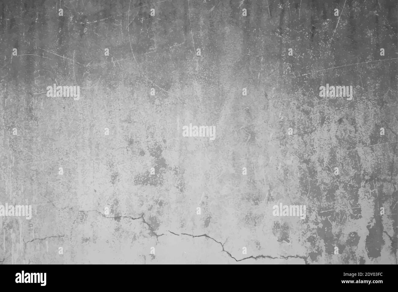 Raue Betonwand als strukturierter Hintergrund, Vektor. Stock Vektor