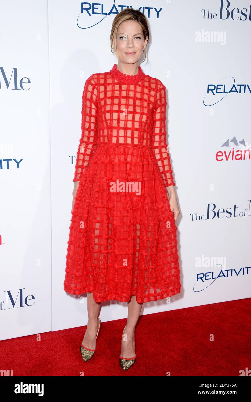 Michelle Monaghan nimmt an der Premiere von Relativity Studios The Best of Me im Regal Cinemas L.A. Teil Live am 7. Oktober 2014 in Los Angeles, CA, USA. Foto von Lionel Hahn/ABACAPRESS.COM Stockfoto