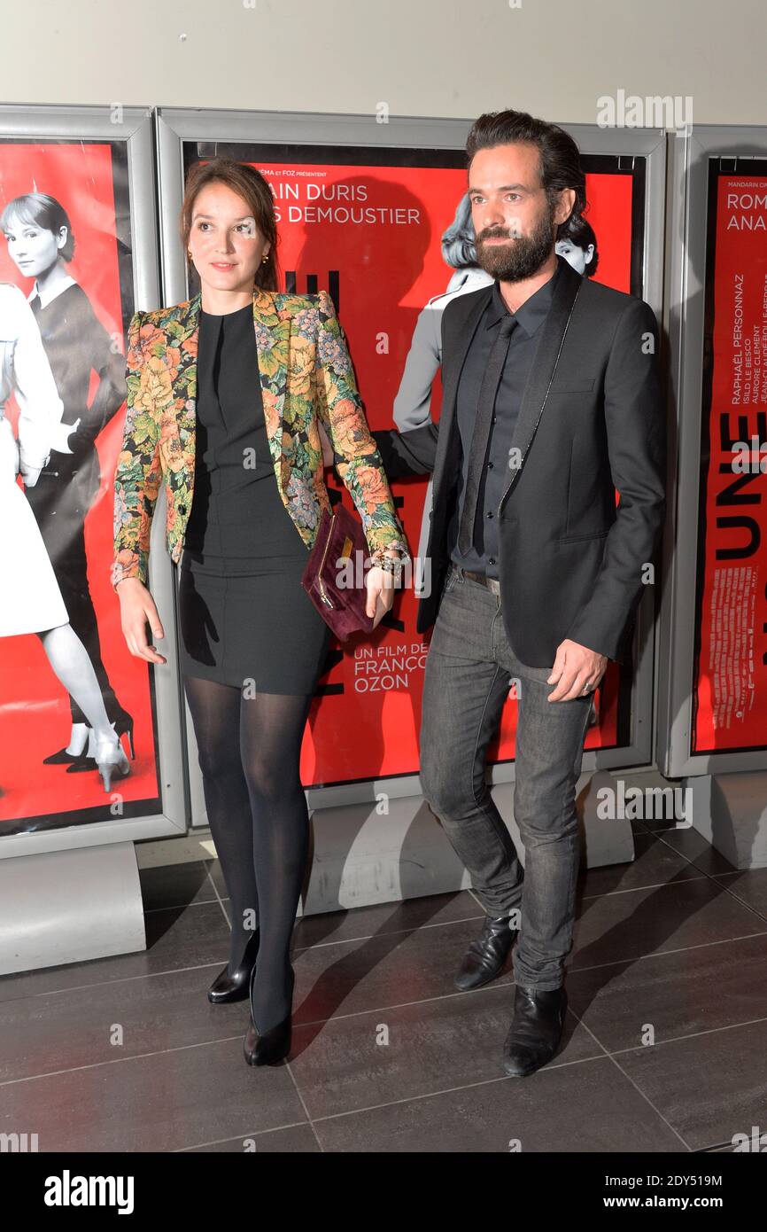 Anais Demoustier und Romain Duris besuchen am 3. November 2014 die Pariser Premiere von 'Une Nouvelle Amie' in der Mk2 Bibliotheque. Foto von Laurent Zabulon/ABACAPRESS.COM Stockfoto