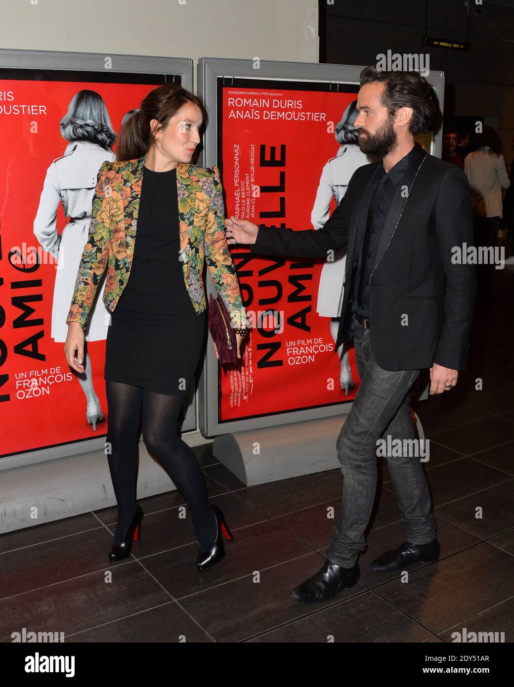 Anais Demoustier und Romain Duris besuchen am 3. November 2014 die Pariser Premiere von 'Une Nouvelle Amie' in der Mk2 Bibliotheque. Foto von Laurent Zabulon/ABACAPRESS.COM Stockfoto