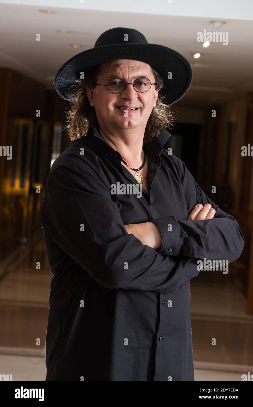 Der französische Küchenchef Marc Veyrat posiert am 31. Oktober 2014 im Mandarin Hotel in Genf, Schweiz. Foto von Loona/ABACAPRESS.COM Stockfoto