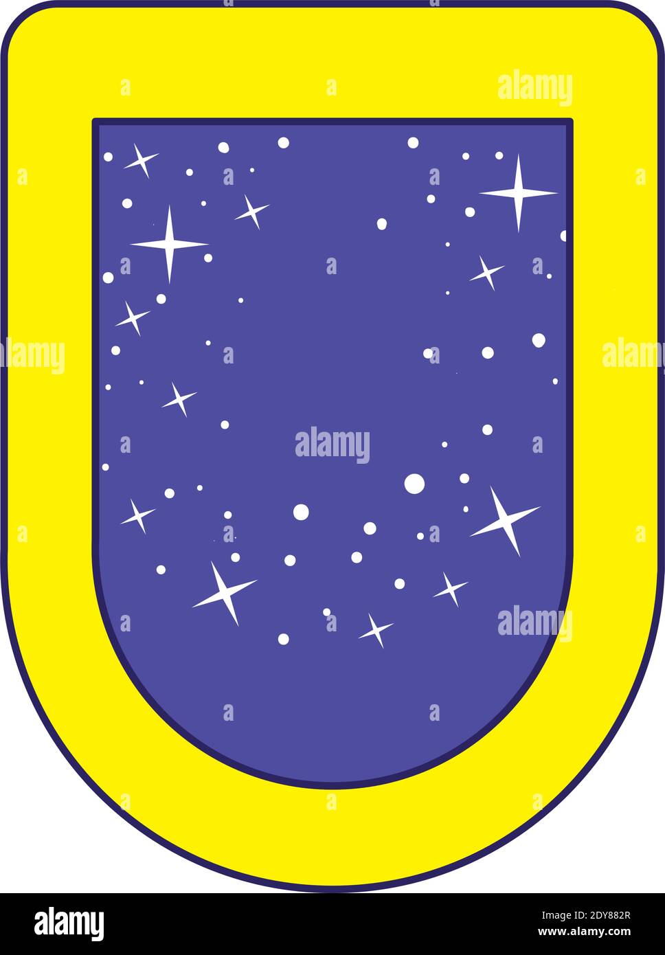 Emblem mit Sternen darin Stock Vektor Emblem mit Sternen darin Stock Vektor