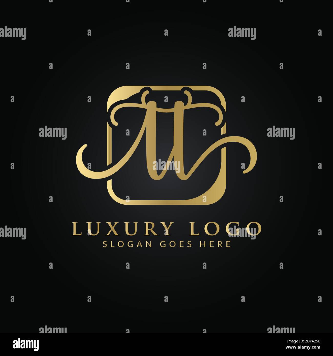 Anfangsbuchstaben TT Logo Design Vektor-Vorlage. Abstrakter Luxus Buchstabe TT Logo Design Stock Vektor