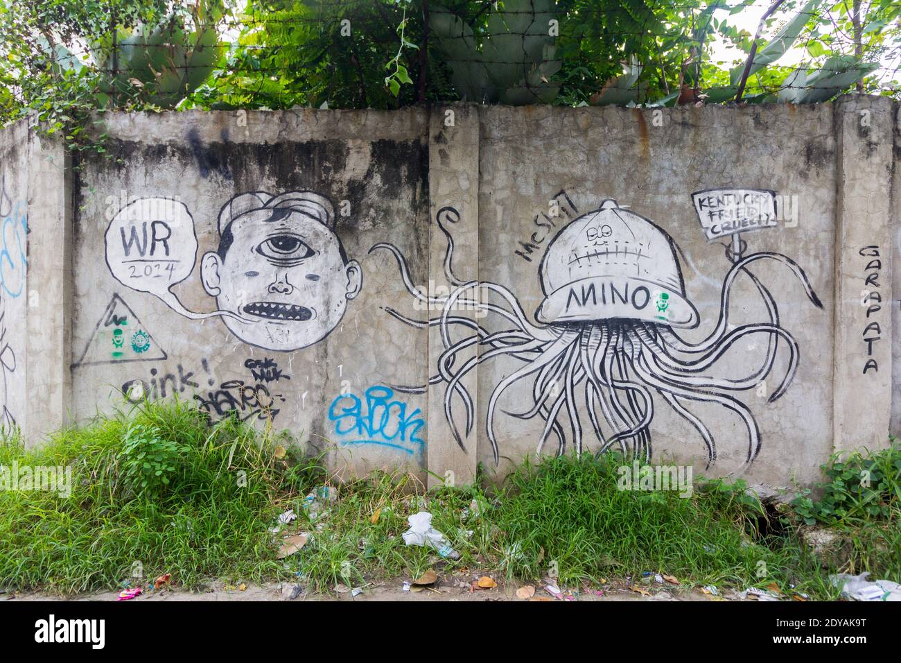Street Art in Cebu City, Philippinen Stockfoto
