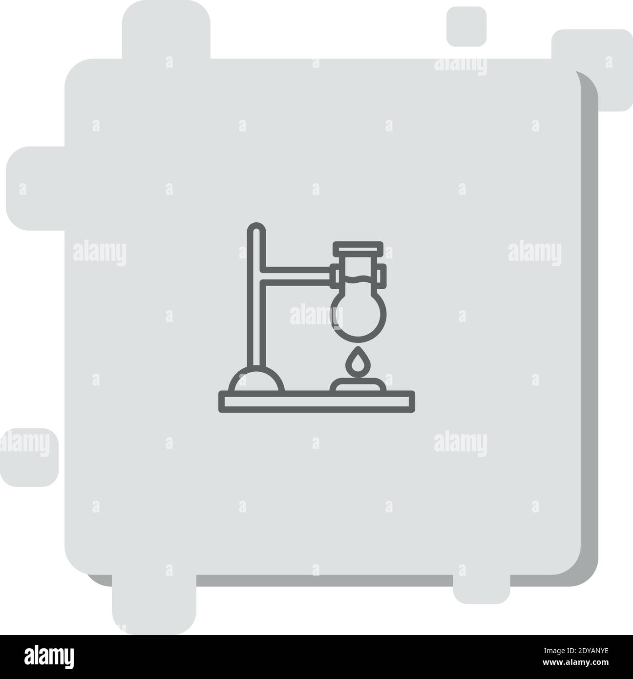 bunsen Brenner Vektor-Symbol Moderne einfache Vektor-Illustration Stock Vektor