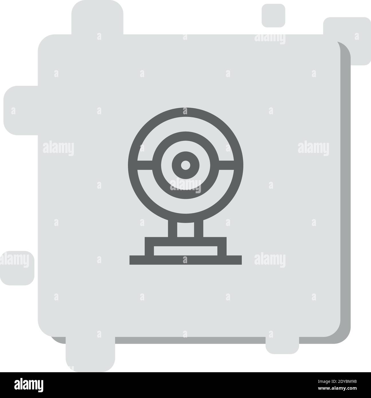 Webcam Vektor-Symbol Moderne einfache Vektor-Illustration Stock Vektor