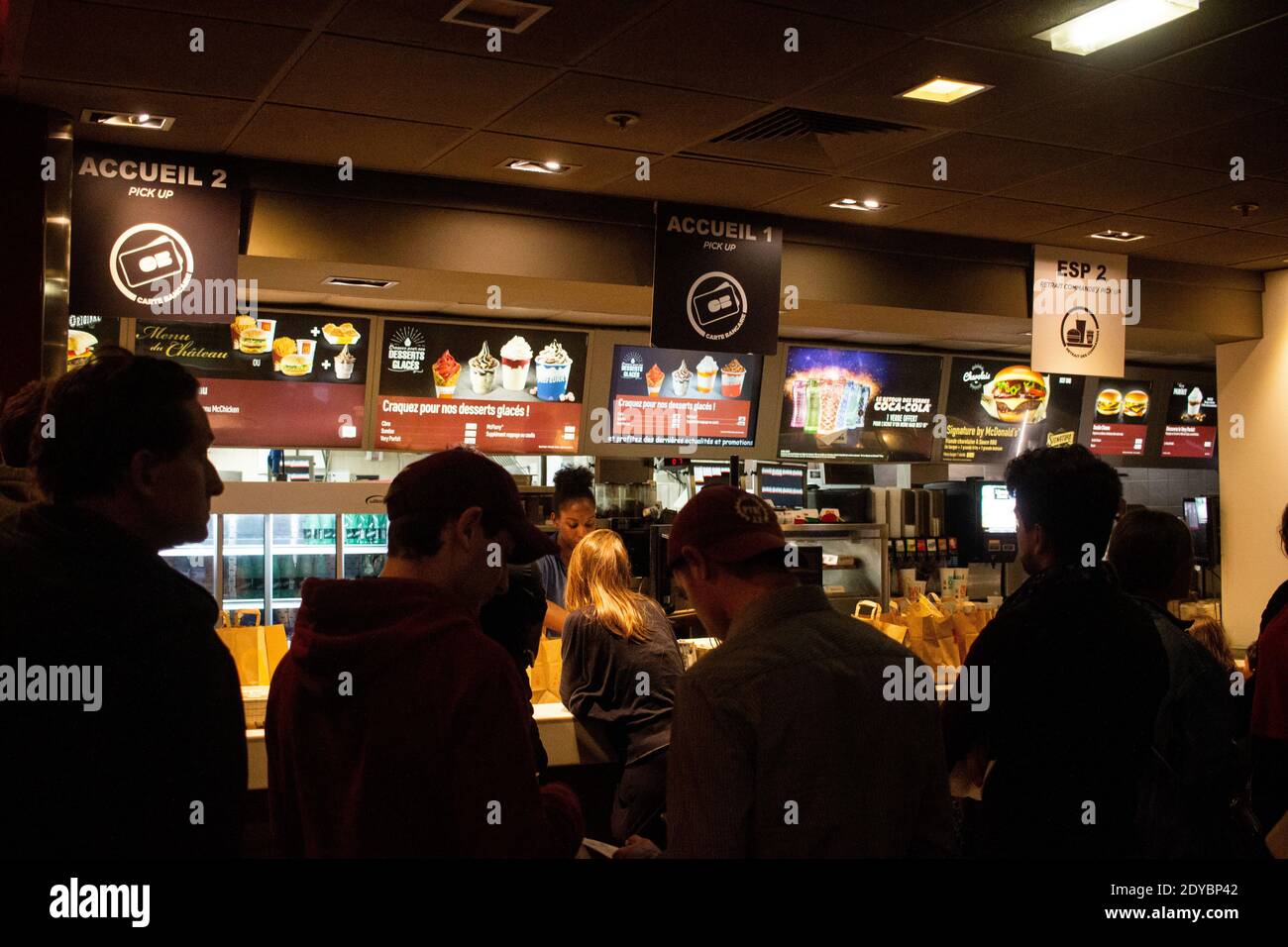 Lllustration des täglichen Lebens in Paris, Frankreich. Lllustration du quotidien à Paris en France. Stockfoto