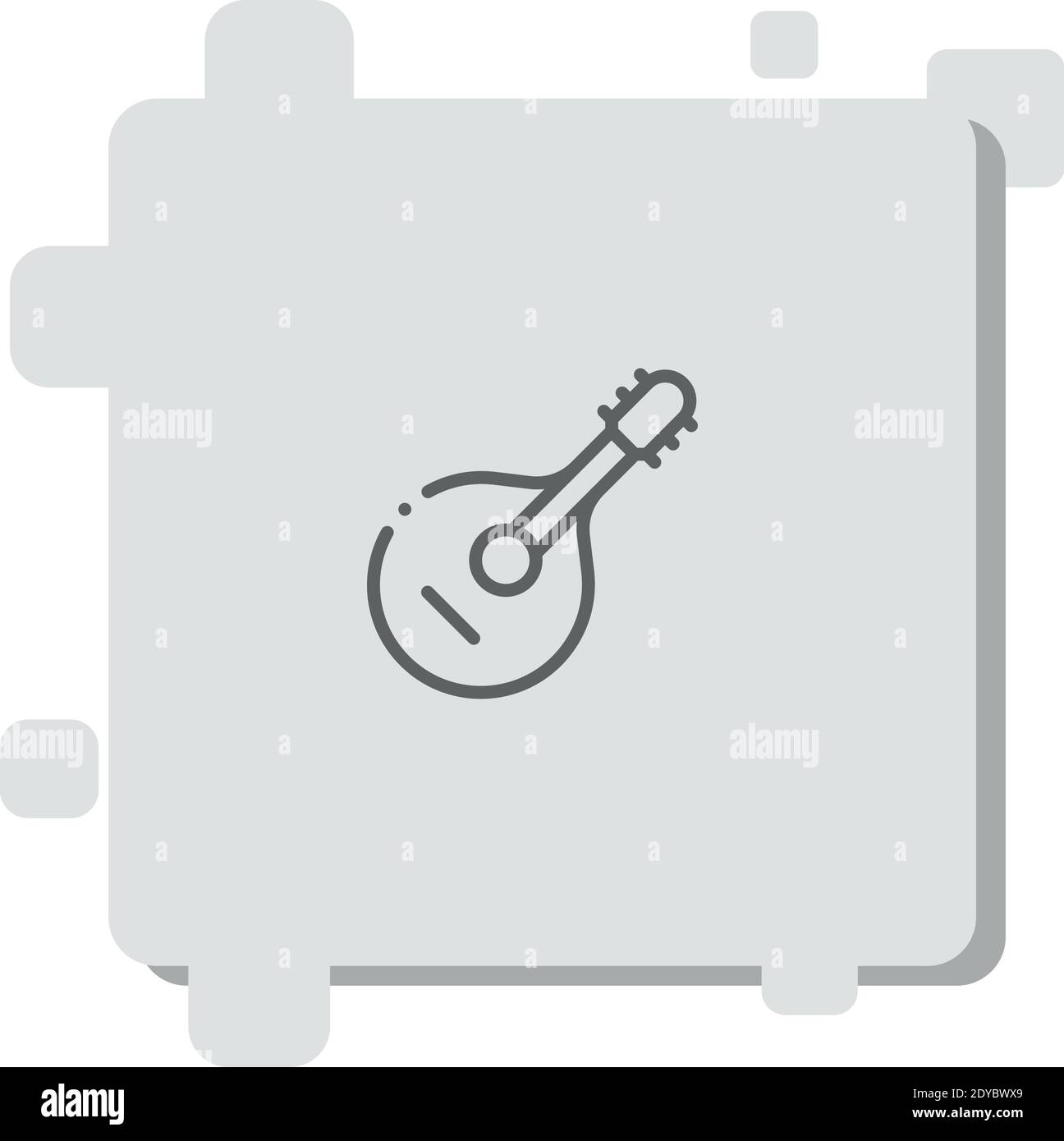 Französische Hupe. Silhouette von Musikinstrumenten. Vektorillustration  Stock-Vektorgrafik - Alamy