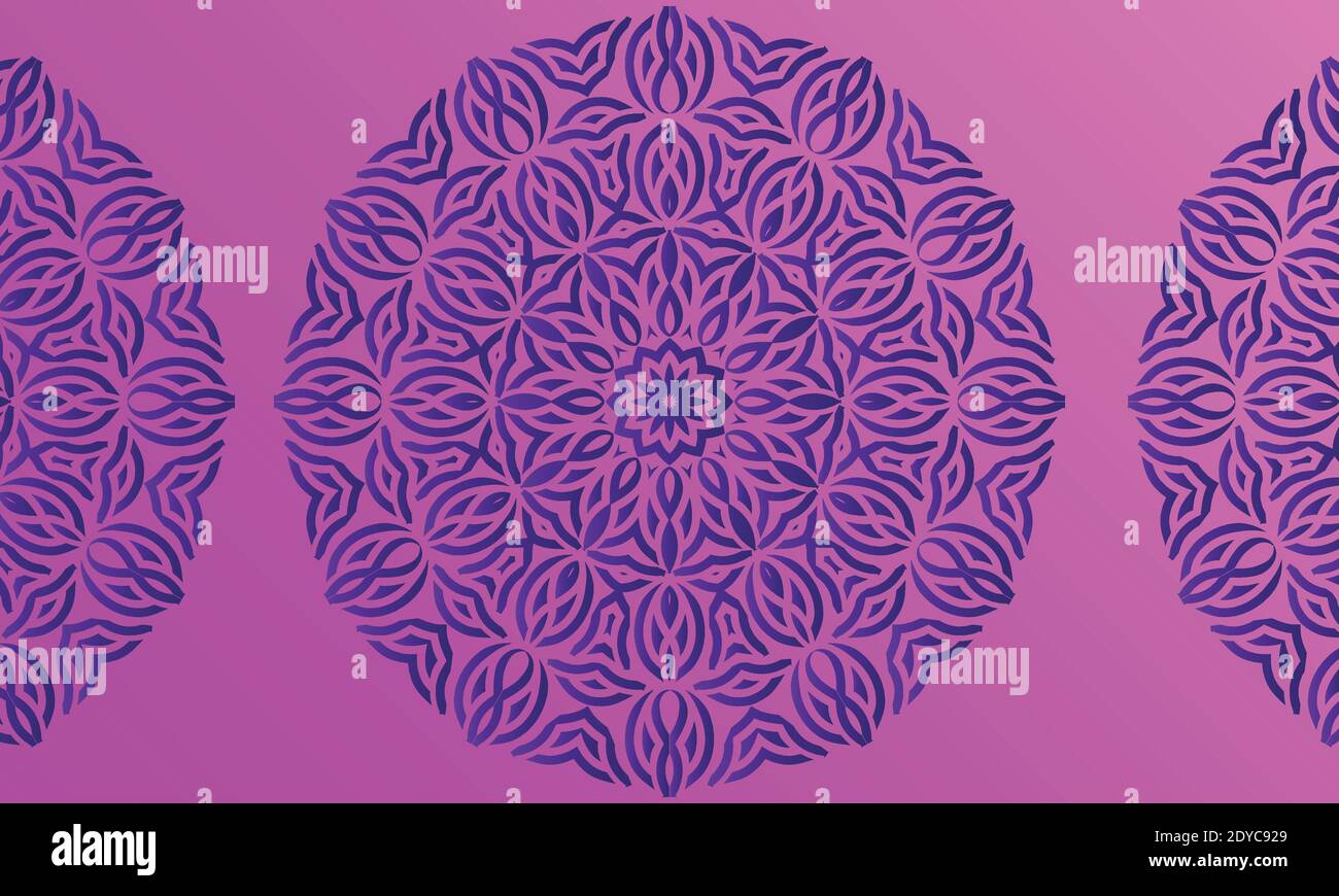 Abstrakte bunte Mandala Design Hintergrund. Stock Vektor