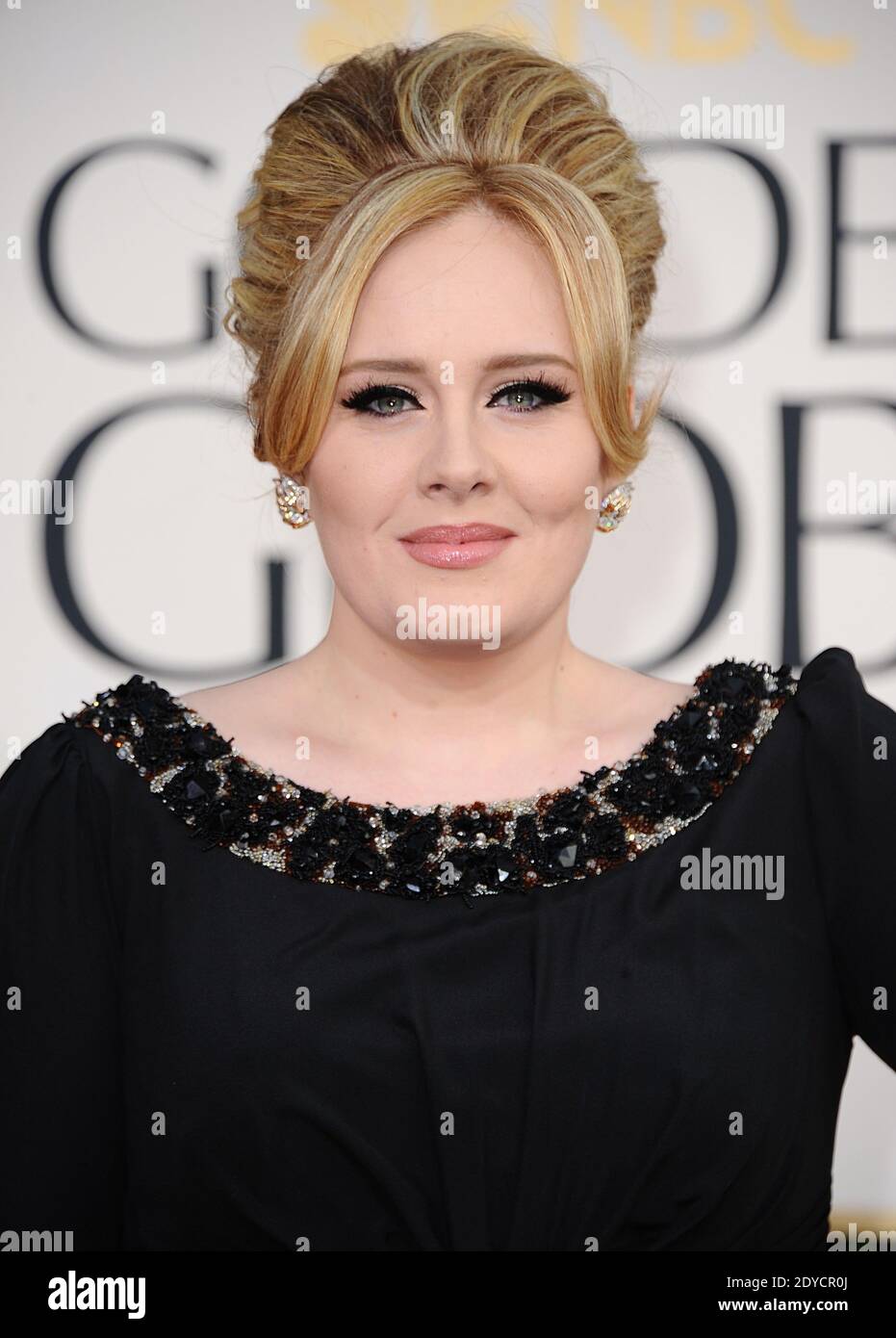 Adele Adkins kommt zur 70. Annual Golden Globe Awards Zeremonie, die am 13. Januar 2013 im Beverly Hilton Hotel in Los Angeles, CA, USA, stattfindet. Foto von Lionel Hahn/ABACAPRESS.COM Stockfoto