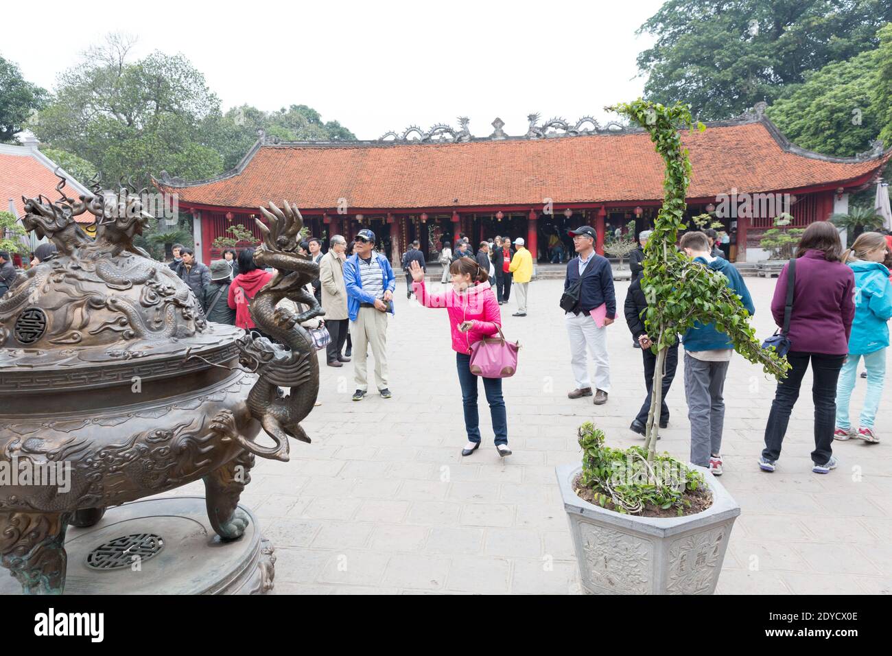 Vietnam-Hanoi-Tempel der Literatur Stockfoto