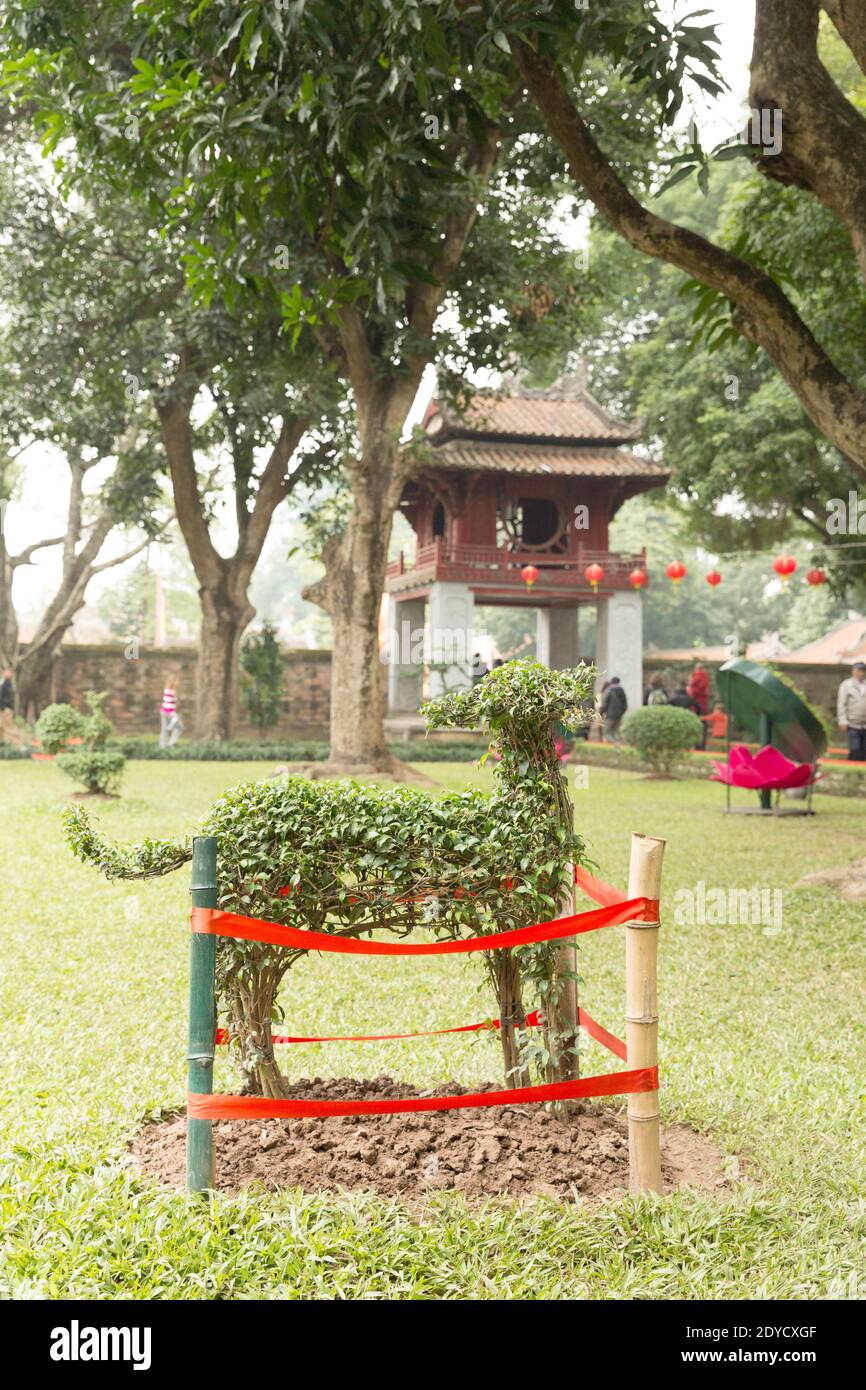 Vietnam-Hanoi-Tempel der Literatur Stockfoto