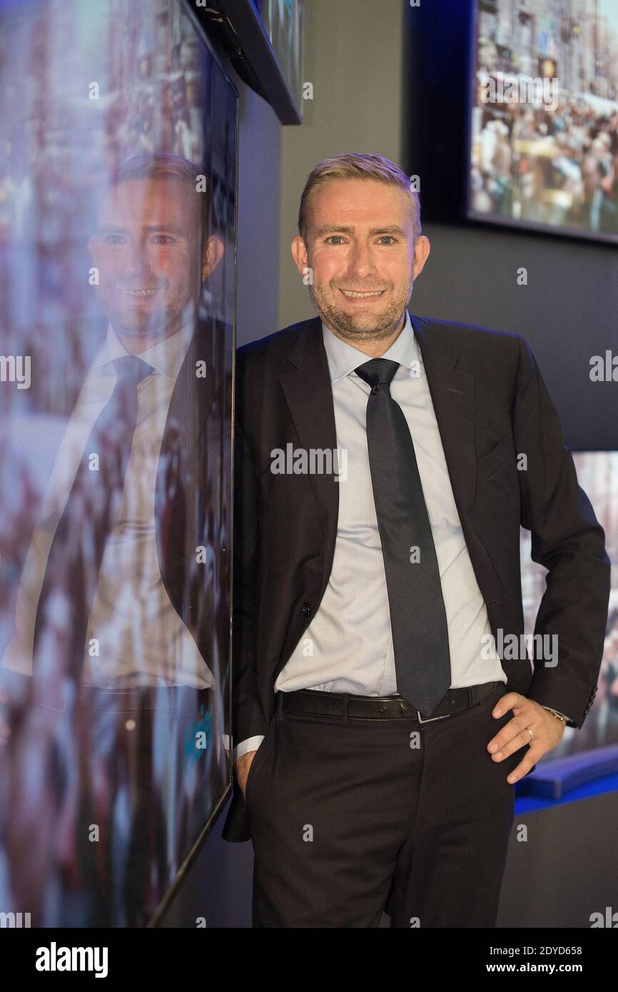 CEO Haier Europe, Yannick Fierling, stellt sich am 03. September 2015 auf der IFA 2015 in Berlin auf dem Haier Stand vor. Foto von David Niviere/ABACAPRESS.COM Stockfoto