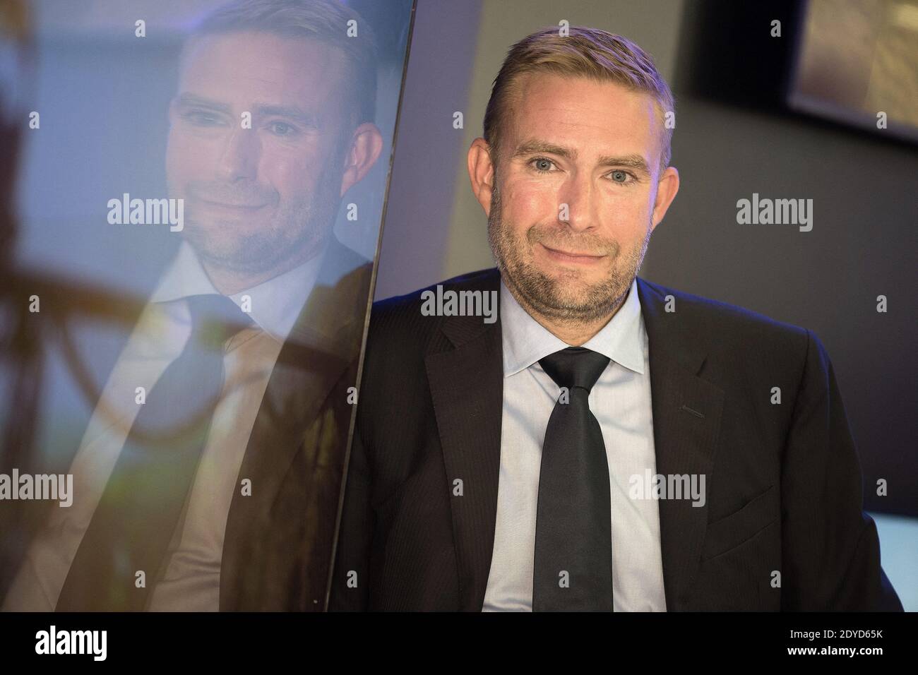 CEO Haier Europe, Yannick Fierling, stellt sich am 03. September 2015 auf der IFA 2015 in Berlin auf dem Haier Stand vor. Foto von David Niviere/ABACAPRESS.COM Stockfoto