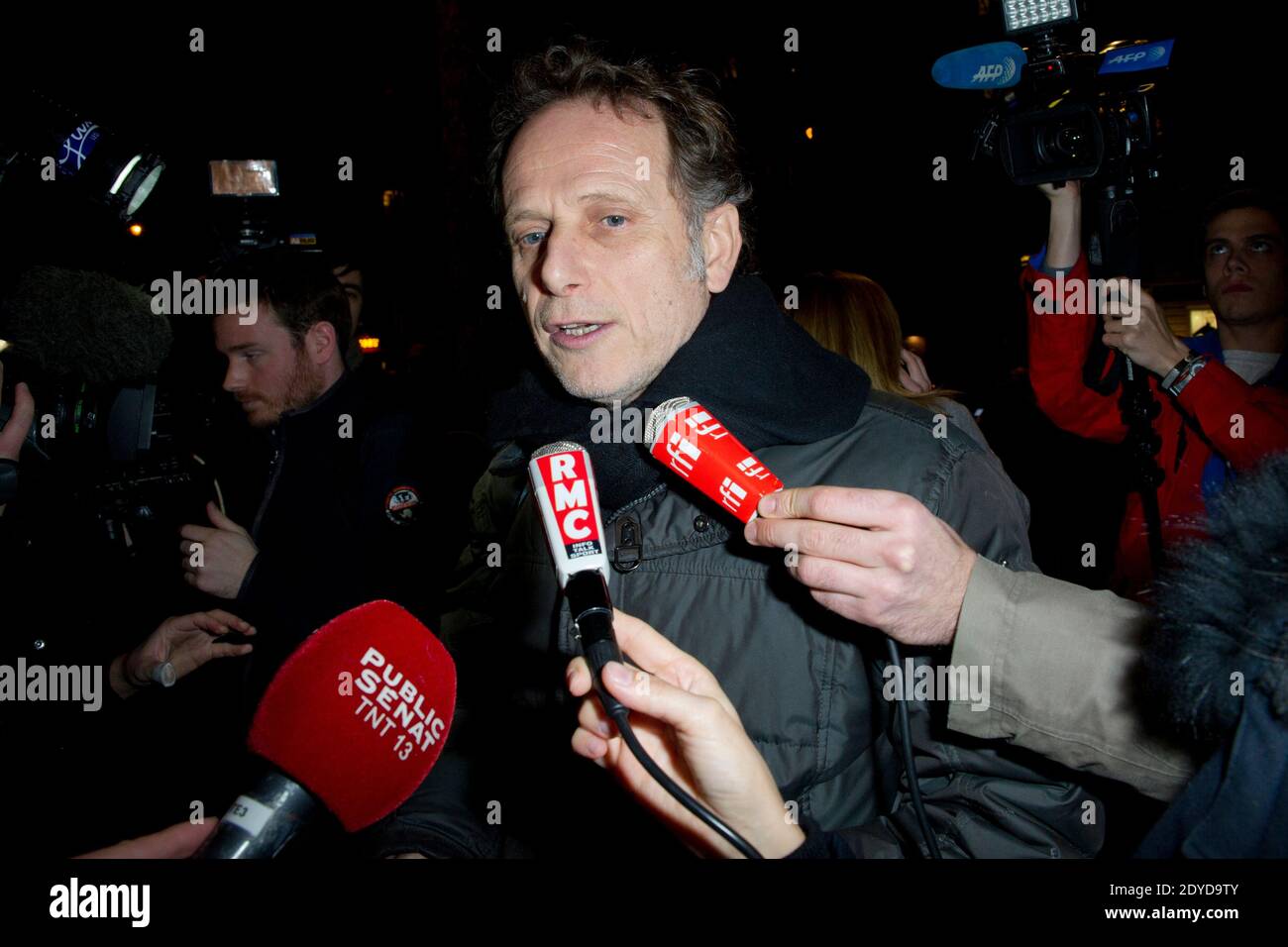 Charles Berling nimmt an der "Mariage Pour Tous" (Hochzeit für alle) Party-Veranstaltung im Theater du Rond-Point in Paris, Frankreich, am 27. Januar 2013 Teil. Foto von Aurore Marechal/ABACAPRESS.COM Stockfoto