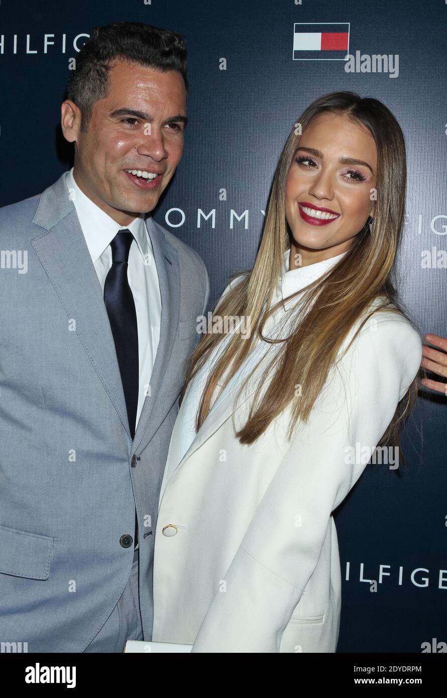 Cash Warren, Jessica Alba, Tommy Hilfiger's New West Coast Flagship Store Opening(A) on Robertson Boulevard in West Hollywood, Los Angeles, CA, USA on February 13, 2013 (abgebildete: Cash Warren, Jessica Alba). Foto von Baxter/ABACAPRESS.COM Stockfoto