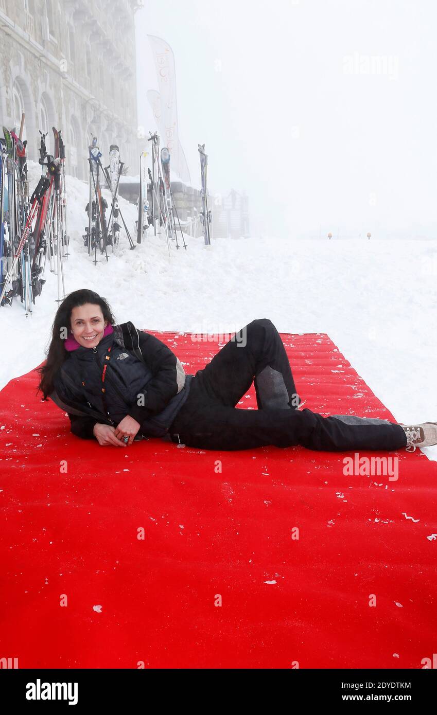 Adeline Blondieau während des 15. Internationalen Luchon Fernsehfilmfestivals in Luchon, französische Pyrenäen, am 14. Februar 2013. Foto von Patrick Bernard/ABACAPRESS.COM Stockfoto