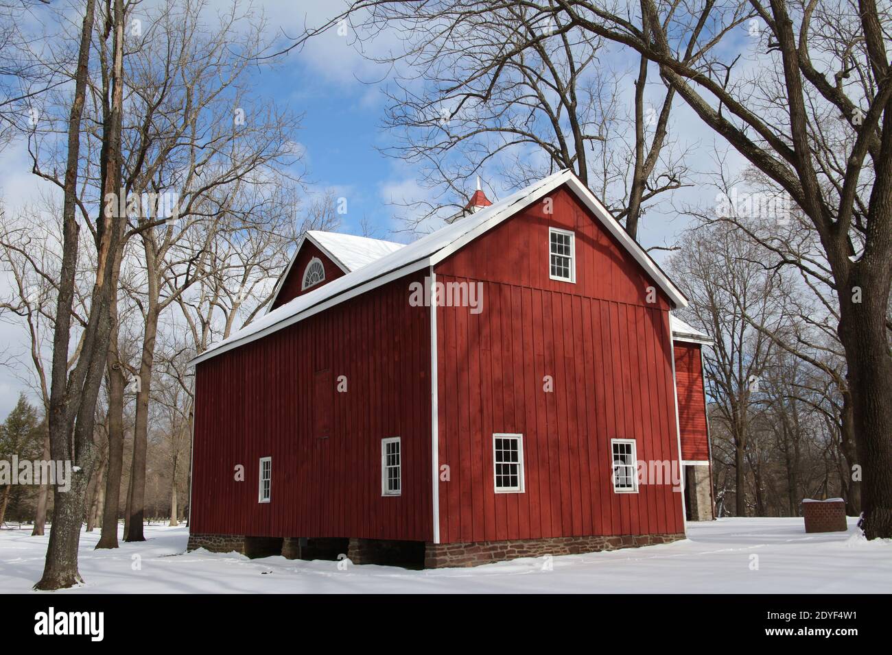 Old Barn – Tinicum County Park, Pennsylvania, USA Stockfoto