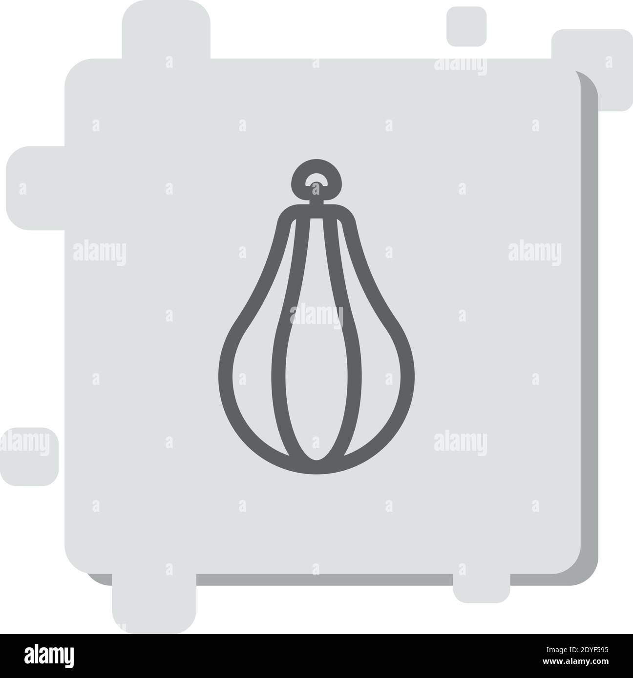 Boxsack Vektor-Symbol Moderne einfache Vektor-Illustration Stock Vektor