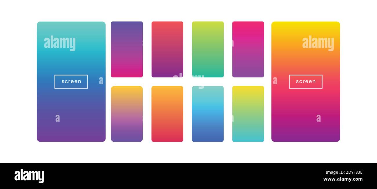 Weiche Farbe Hintergrund. Moderner Stil bunten Bildschirm Vektor-Design für mobile App. Weiche Farben Verläufe Stock Vektor