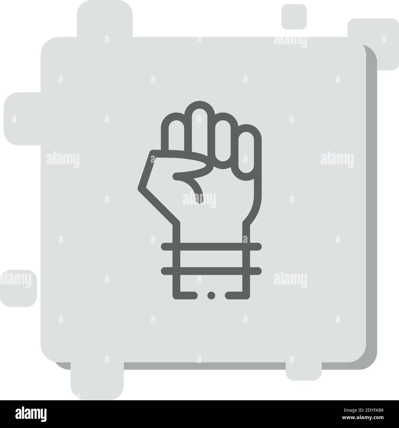 Faust Vektor-Symbol Moderne einfache Vektor-Illustration Stock ...