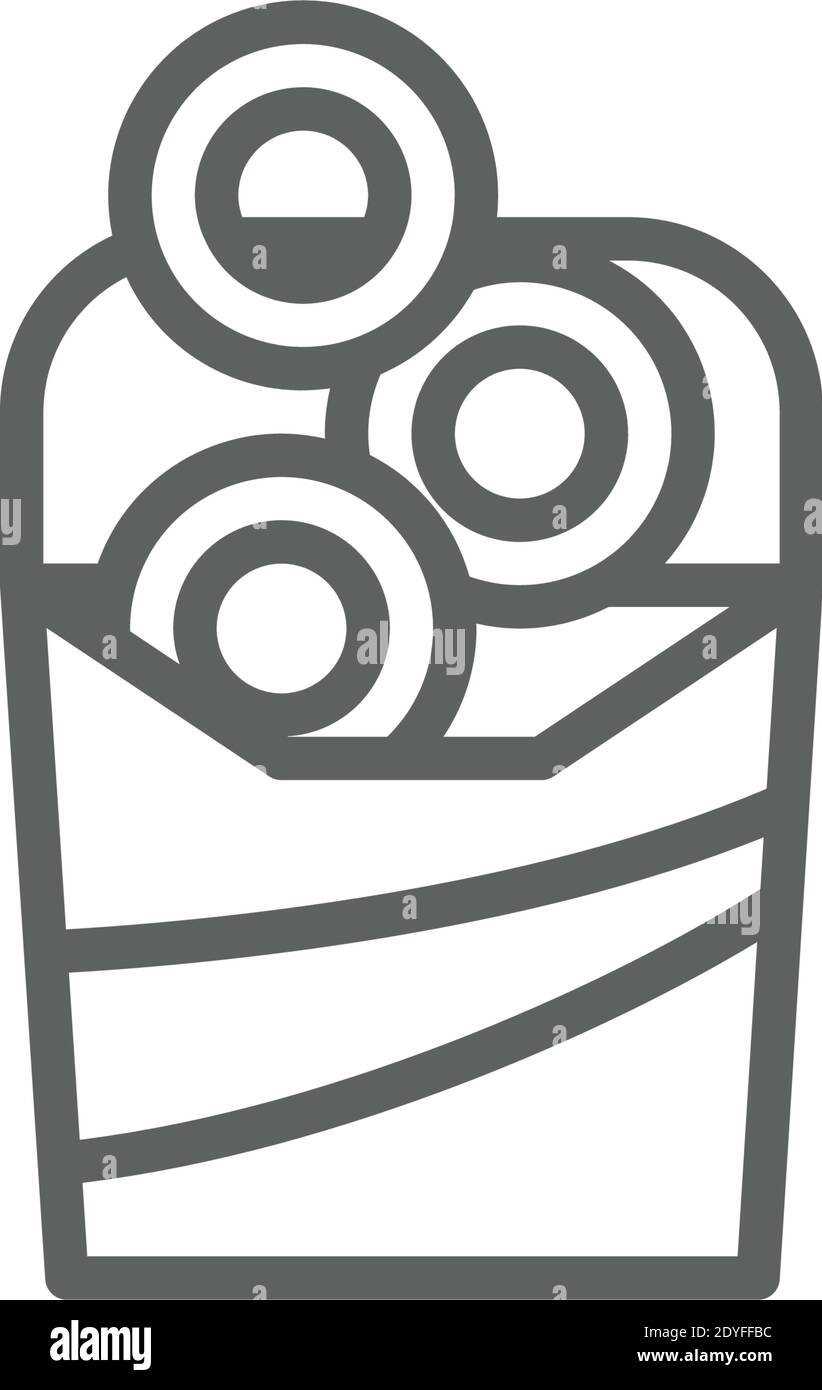 Zwiebelring Vektor-Symbol Moderne einfache Vektor-Illustration Stock Vektor