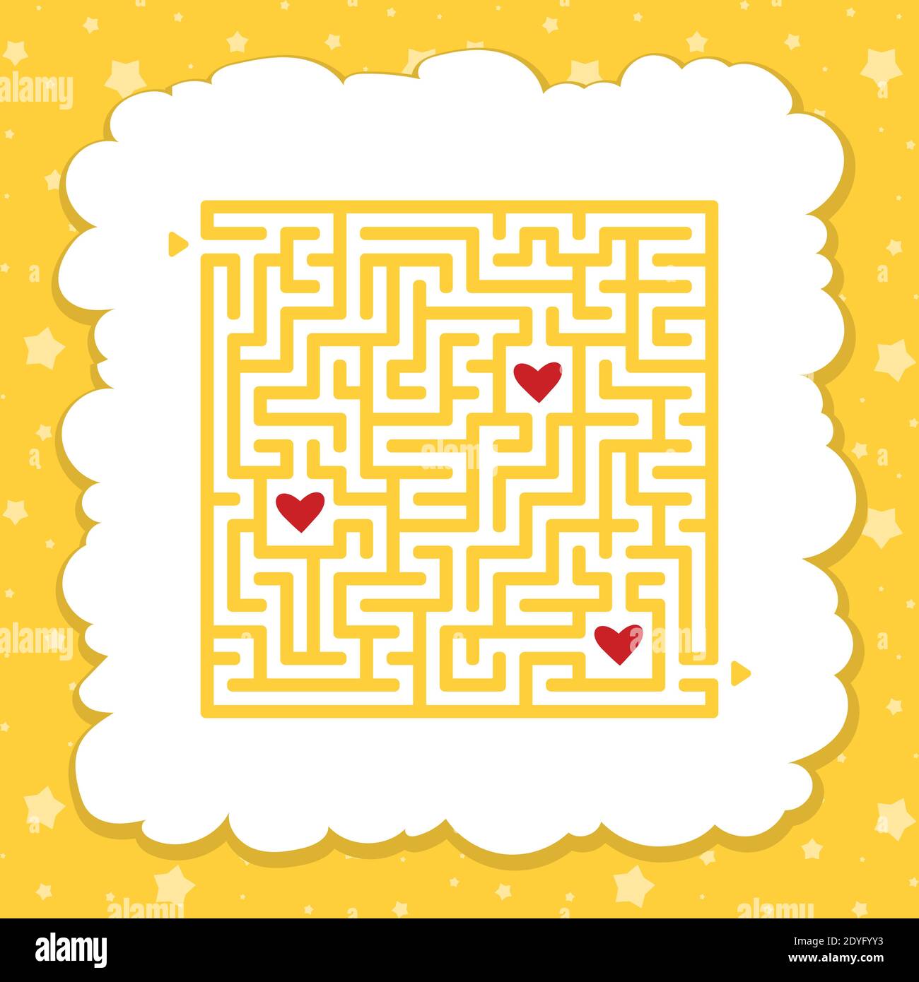 Lustiges Labyrinth. Spiel für Kinder. Puzzle für Kinder. CartoonStil