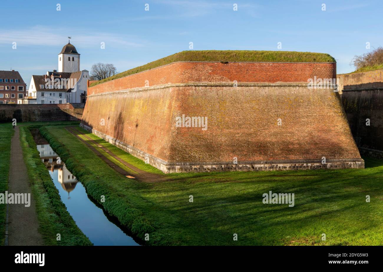 Jülich, Zitadelle, nach 1545 als Bestandteil einer Idealstadt der Renaissance erbaut, ältestes Zitadelle nördlich der Alpen. Baumeister: Alessandro Pas Stockfoto