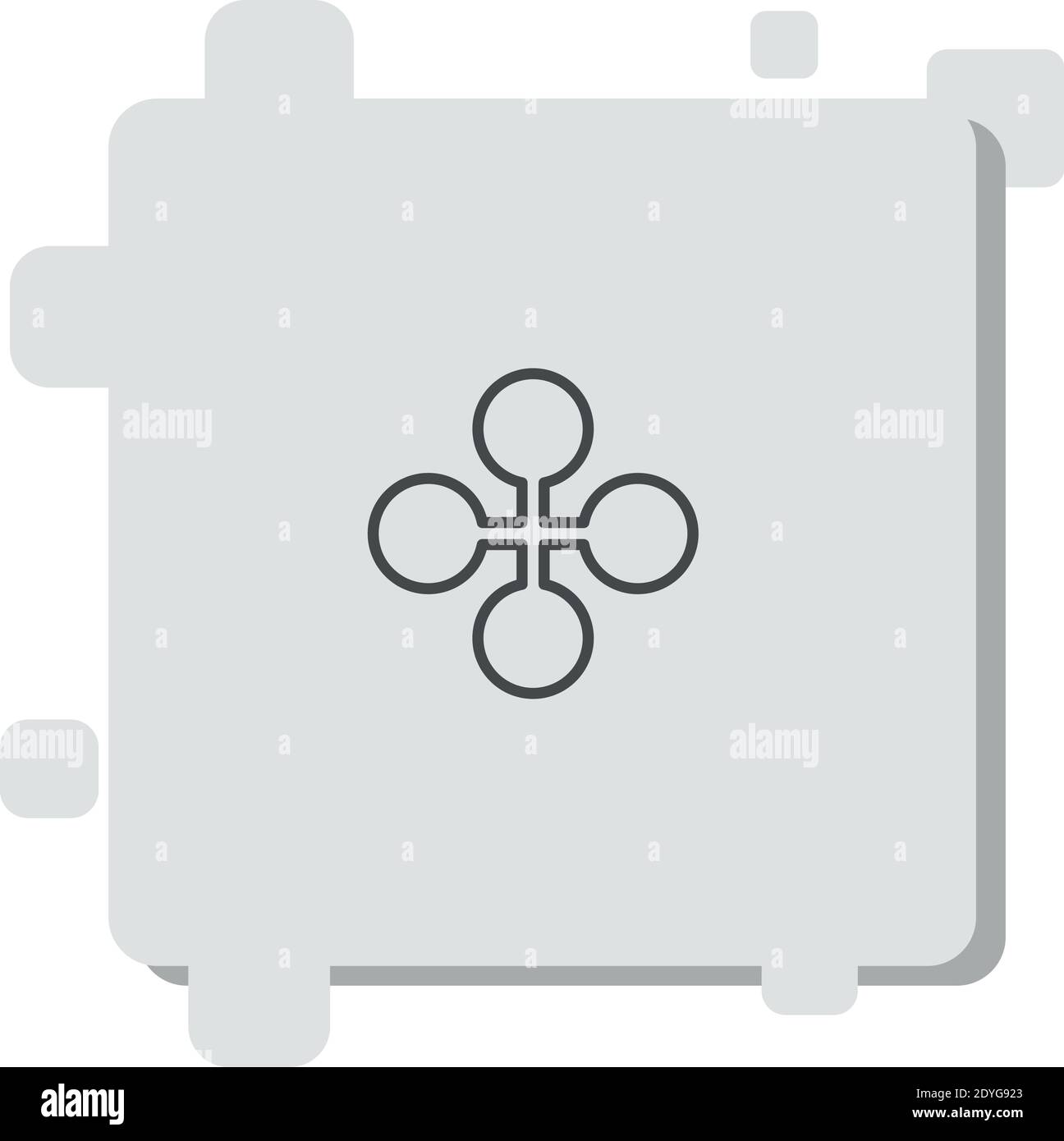 Verteilen Vektor-Symbol Moderne einfache Vektor-Illustration Stock Vektor