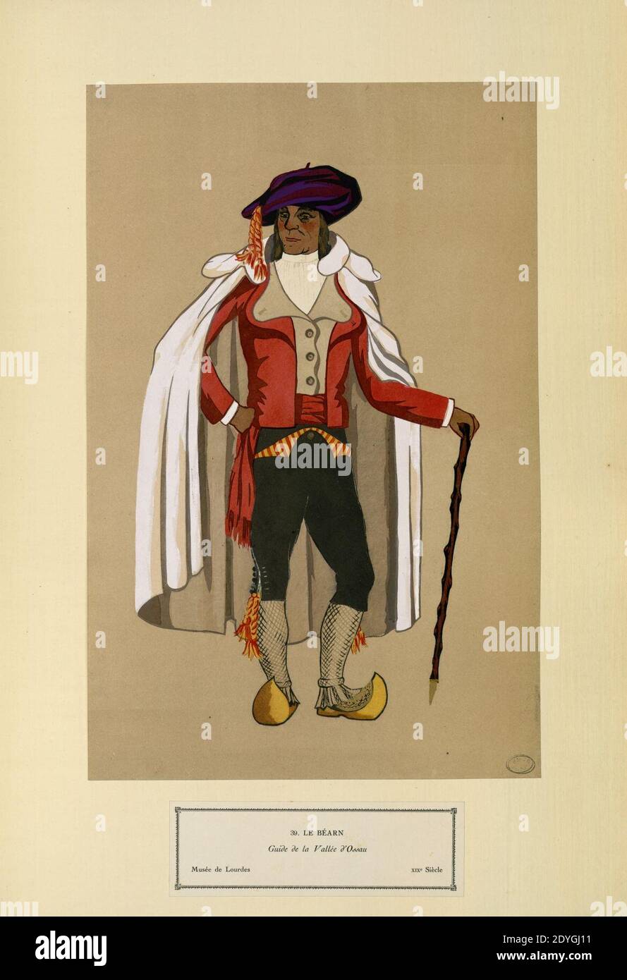 Le Béarn - Guide de la Vallée d'Ossau - XIXe siècle (Nr. 39) - Fonds Ancely - B315556101 A GARDILANNE 006. Stockfoto