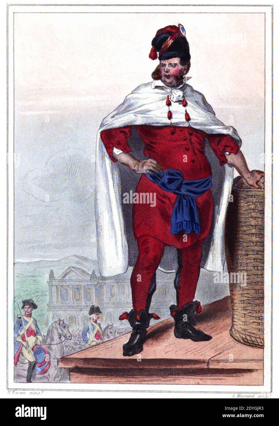 Le Bourreau sous Louis XV Stockfoto