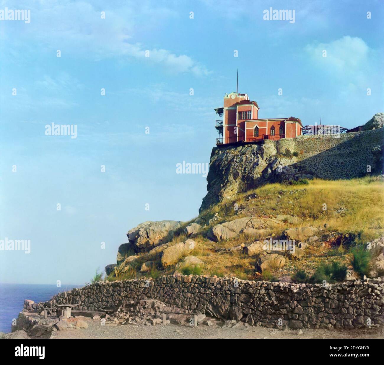 Lastochkino Gnezdo (Prokudin-Gorsky). Stockfoto