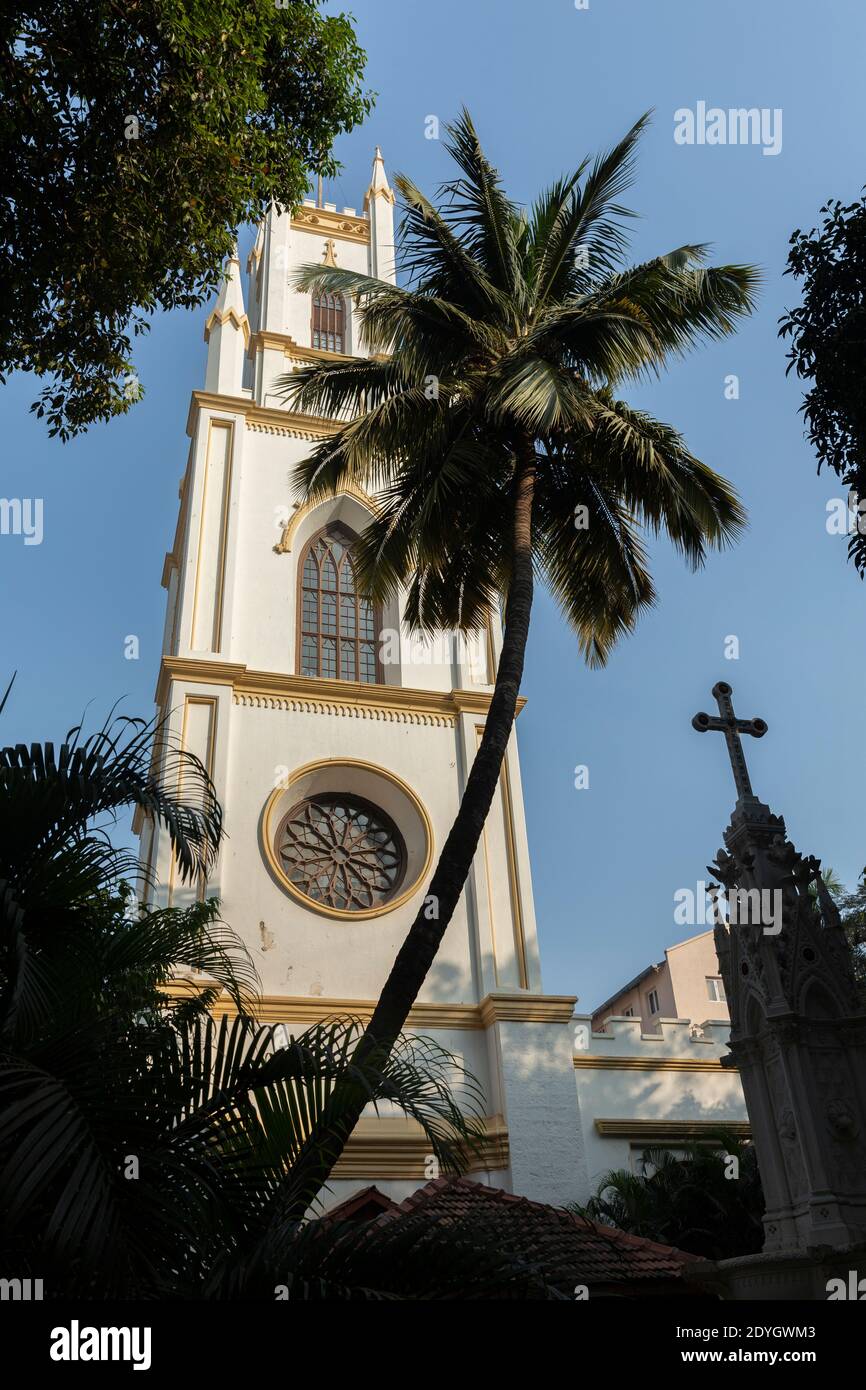 Mumbai Indien die St. Thomas Cathedral wurde 1718 fertiggestellt und war die erste anglikanische Kirche in Mumbai. Stockfoto