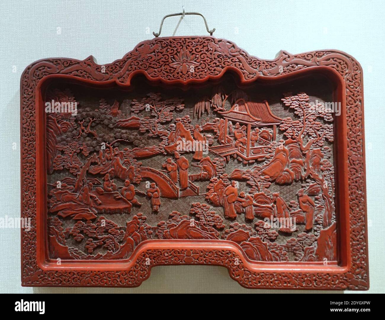 Lackware Szene, 1 von 2 Stockfoto