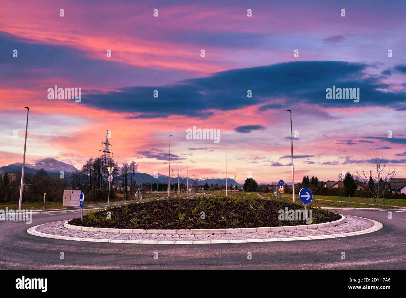 Kreisverkehr Stockfoto