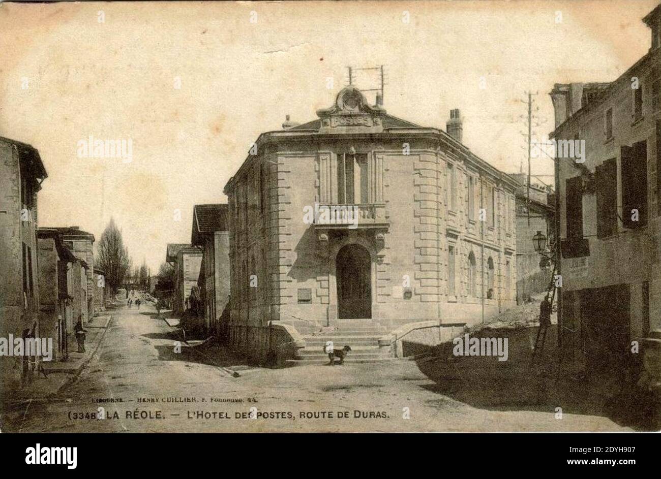 La Réole - La Poste 1 (2). Stockfoto