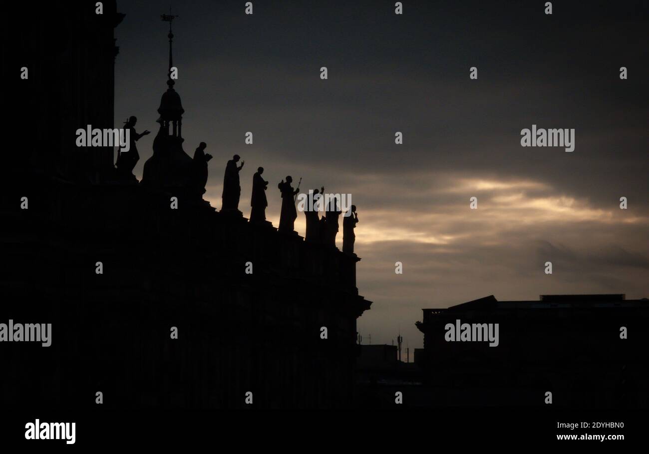 TallantImages, Silhouette, Dresden Stockfoto
