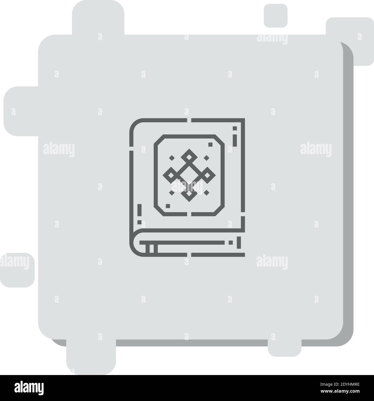 Quran Vektor-Symbol Moderne einfache Vektor-Illustration Stock Vektor