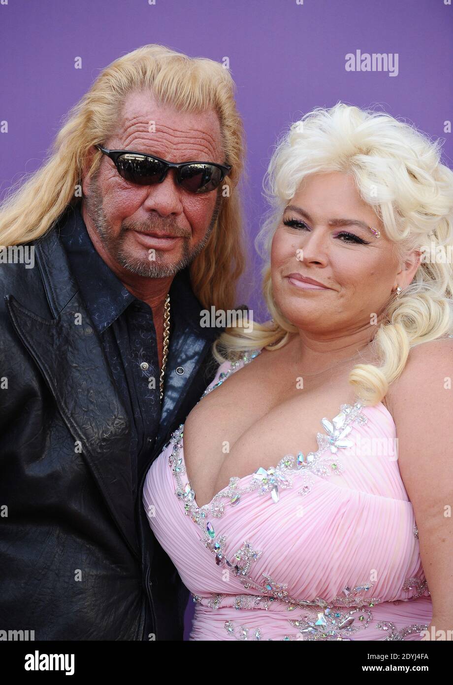 Duane 'Dog' Chapman und Beth Chapman kommen zu den 48. Annual Academy of Country Music Awards, die am 7. April 2013 im MGM Grand Hotel and Casino in Las Vegas, NV, USA, stattfinden. Foto von Lionel Hahn/ABACAPRESS.COM Stockfoto