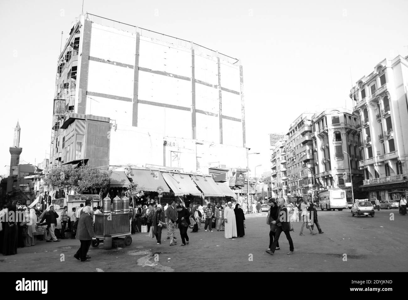 Vendeur ambulant près du Souk du Caire Stockfoto