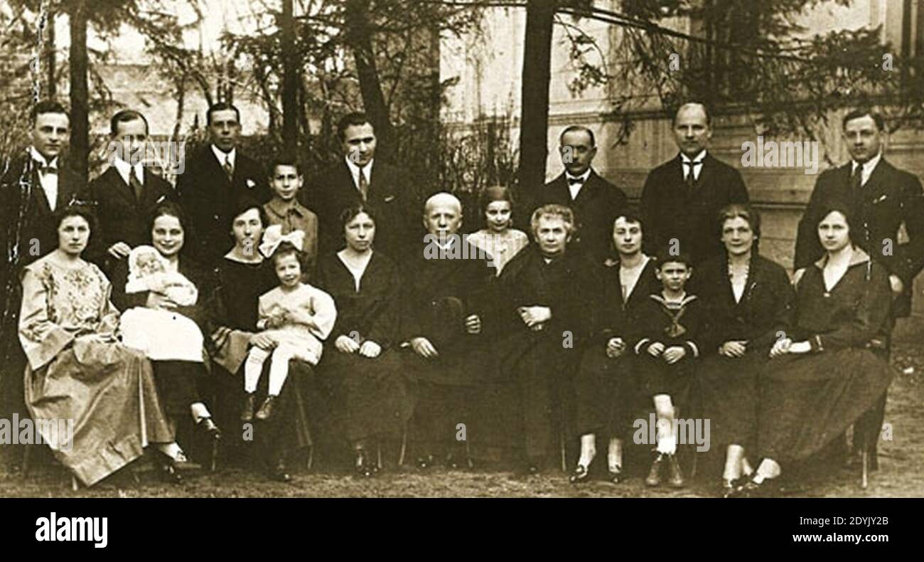 Familie Landsberg Tomaszów Mazowiecki. Stockfoto