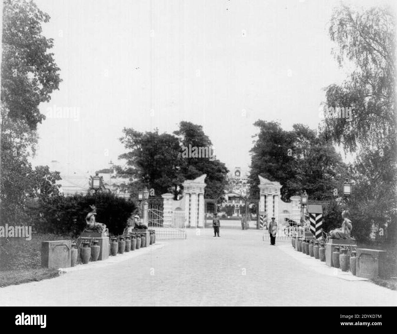 Große Chinesische Brücke in Tsarskoe selo in 1910. Stockfoto