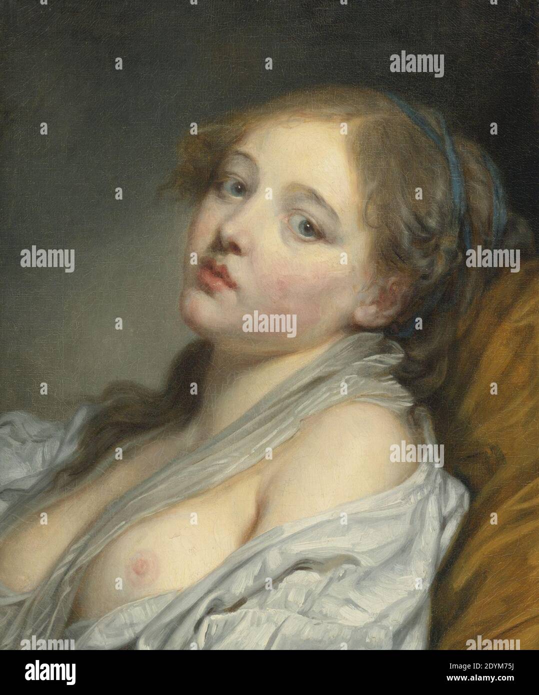 La rêveuse (Büste einer jungen Frau). Stockfoto