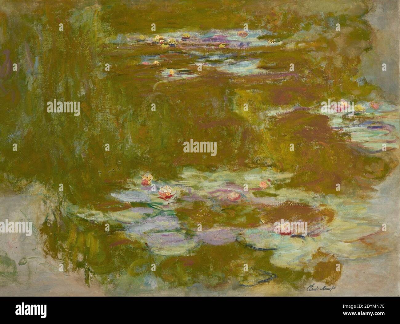 LE BASSIN AUX NYMPHÉAS - Claude Monet (um 1917-20, Sotheby's). Stockfoto