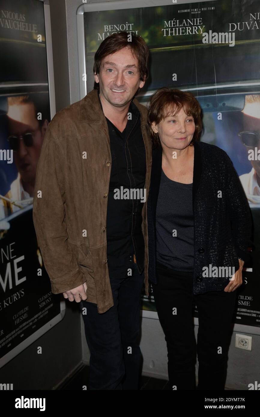 Pierre Palmade und Diane Kurys bei der Premiere von "Pour Une femme", die am 24. Juni 2013 im Publicis-Kino in Paris, Frankreich, stattfand. Foto von Jerome Domine/ABACAPRESS.COM Stockfoto