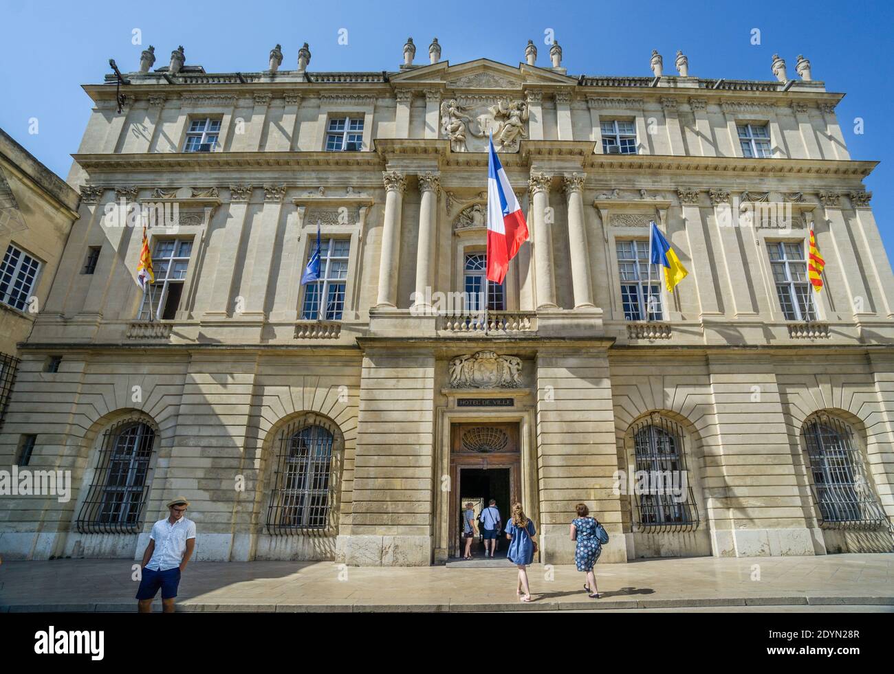 Rathaus von Arles am Place de la République, Arles, Departement Bouches-du-Rhône, Südfrankreich Stockfoto