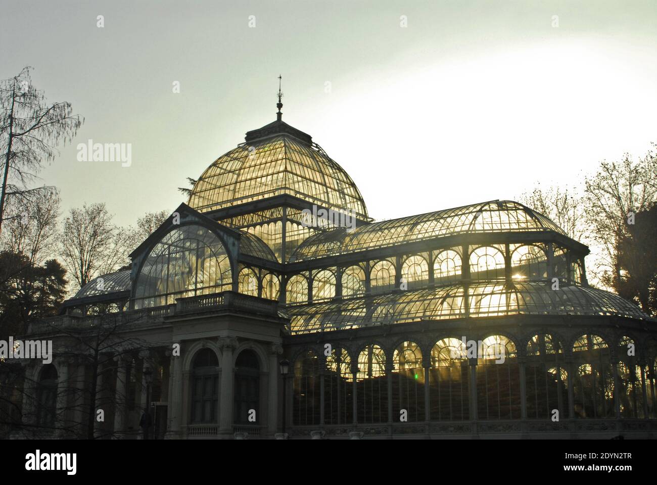 Crystal Palace. Buen Retiro Park (Parque del Retiro). Madrid, Spanien Stockfoto