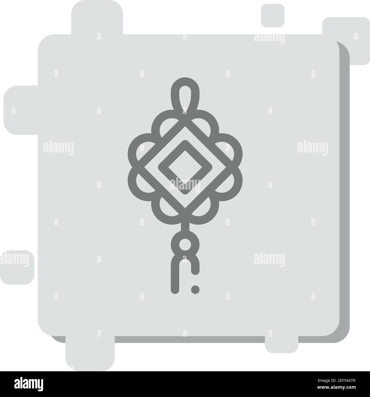 Amulett Vektor-Symbol Moderne einfache Vektor-Illustration Stock Vektor